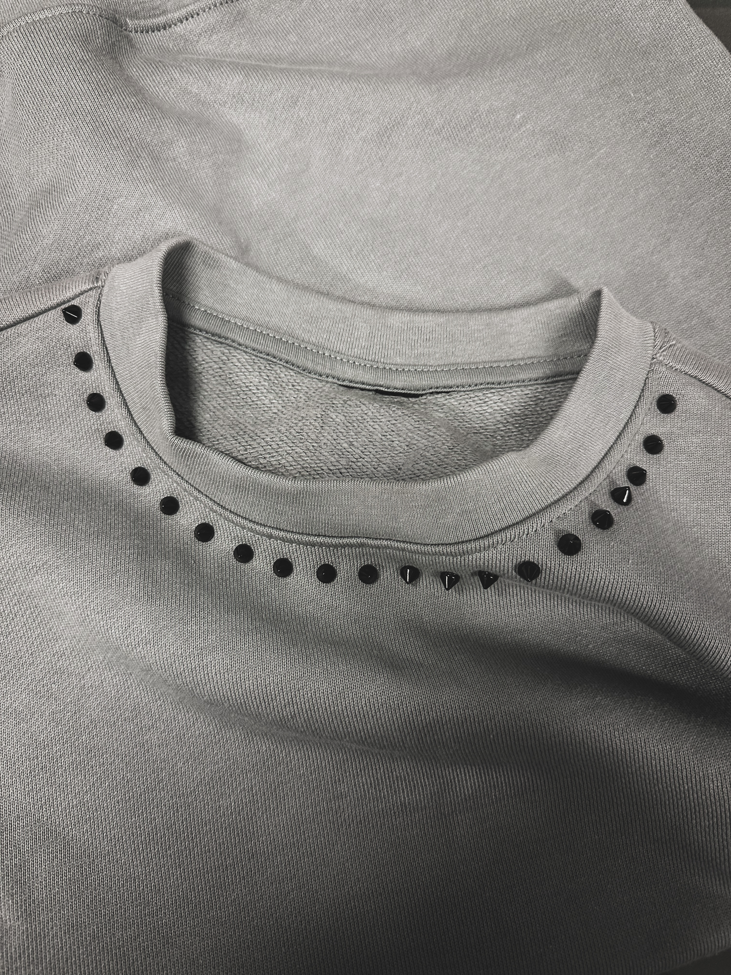 Gray Blackstud Crewneck Sweatshirt